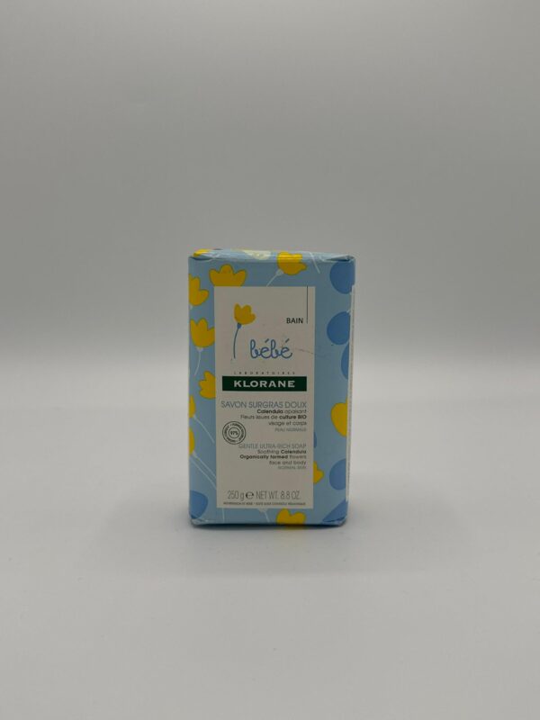 Klorane Bébé Savon Surgras Doux au Calendula - 250G