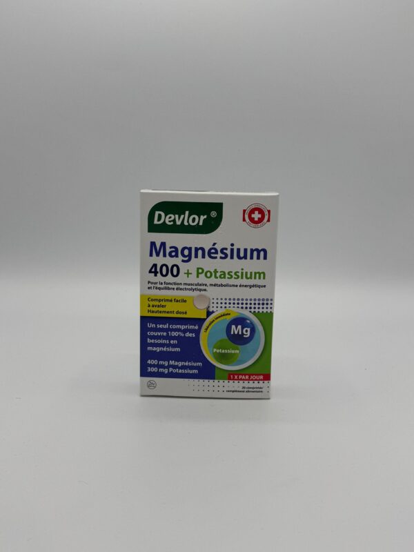 Magnésium 400 + Potassium – Énergie et équilibre musculaire - Devlor